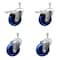 Service Caster 4 Inch SS Solid Poly 3/8 Inch Threaded Stem Caster Total Lock Brake SCC, 2PK SCC-SSTSTTL20S414-SPUS-381615-2-S2 - alternate 1